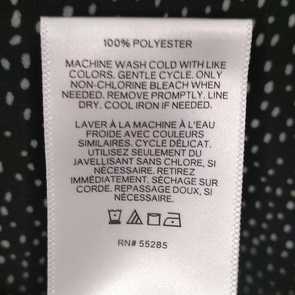 SET OF 2 NWT Express V Neck Neutral Blouses Micro Dot Floral Size S - Picture 9 of 15